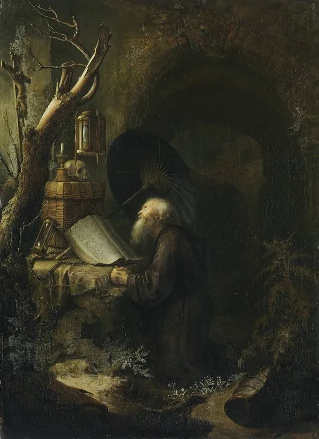 Praying hermit