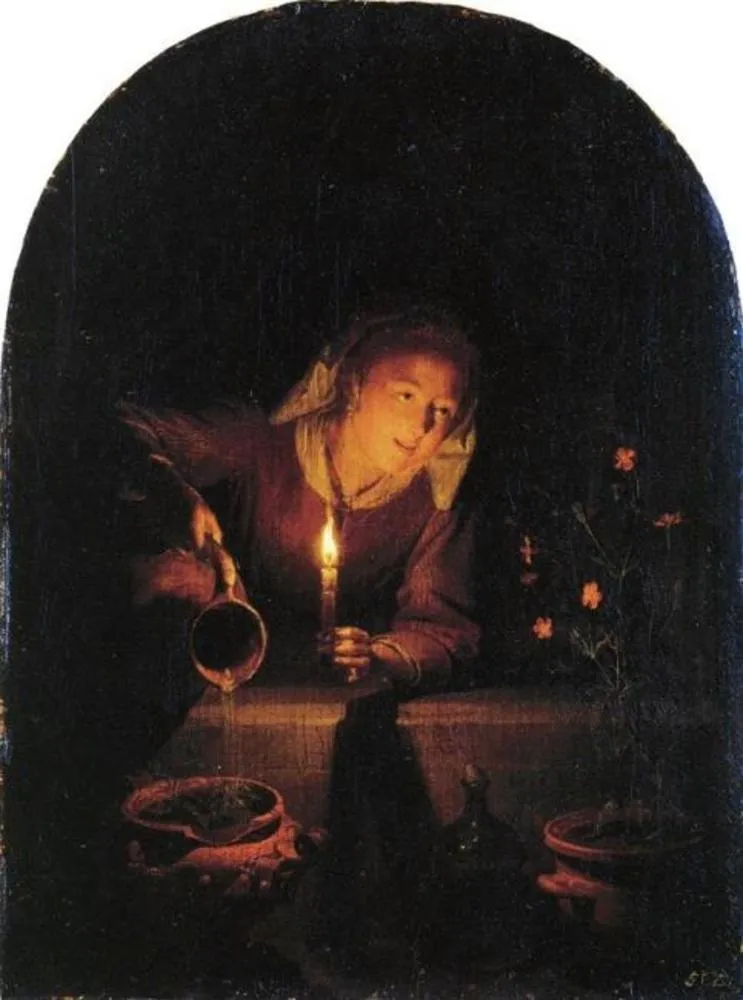 The Gardener, by Gerrit Dou, oil, 1658