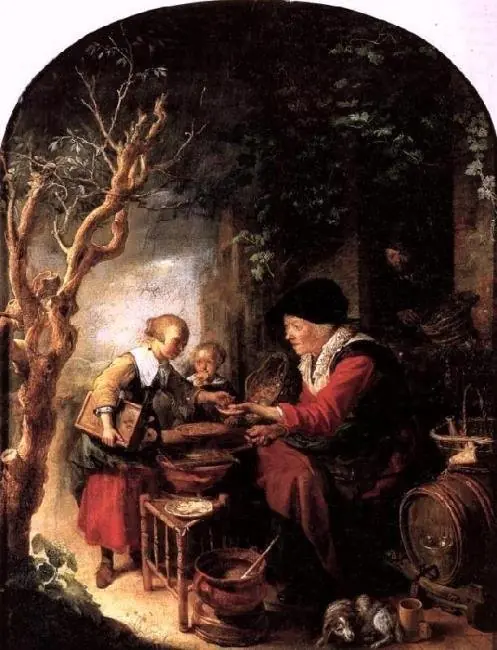 The Pancake Maker, by Gerrit Dou