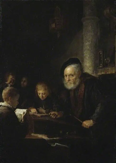 The Schoolmaster, by Gerrit Dou, 1645