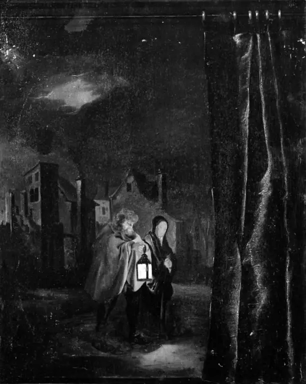 Returned Family in a Moonlit Square, by Gerrit Lundens