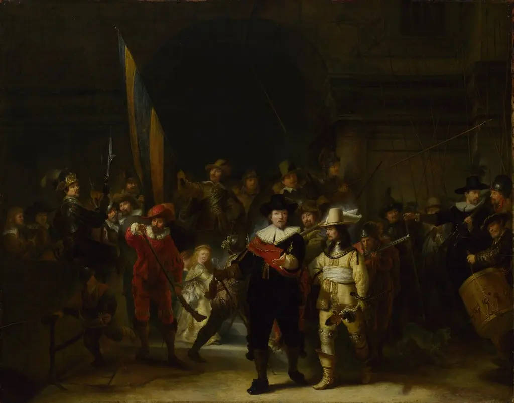 The Company of Captain Banning Cocq, by Gerrit Lundens, 1650