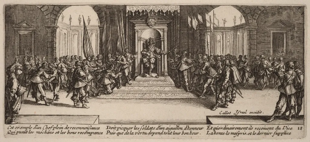 Distribution of Rewards, by Gerrit van Schagen, ink, 1642