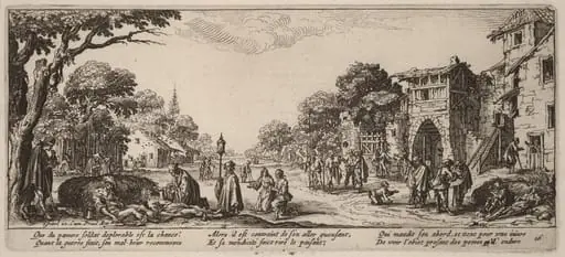 Dying Soldiers by the Roadside, by Gerrit van Schagen