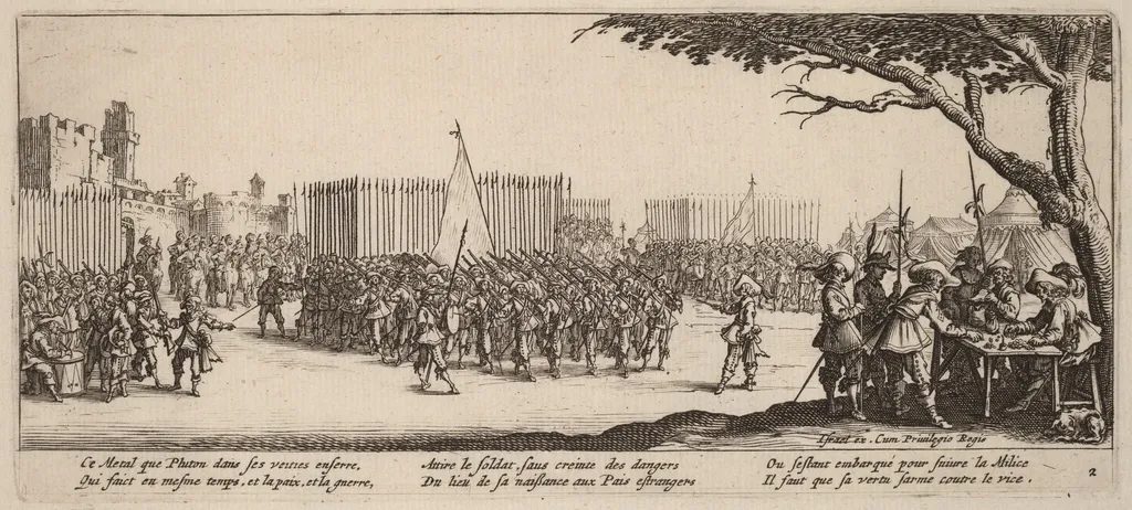 Recruitment of Troops, by Gerrit van Schagen, ink, 1642