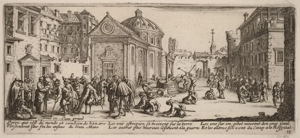 The Hospital, by Gerrit van Schagen, ink, 1642