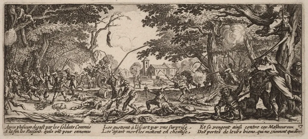 The Peasants Avenge Themselves, by Gerrit van Schagen, ink, 1642