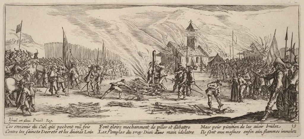 The Stake, by Gerrit van Schagen, ink, 1642