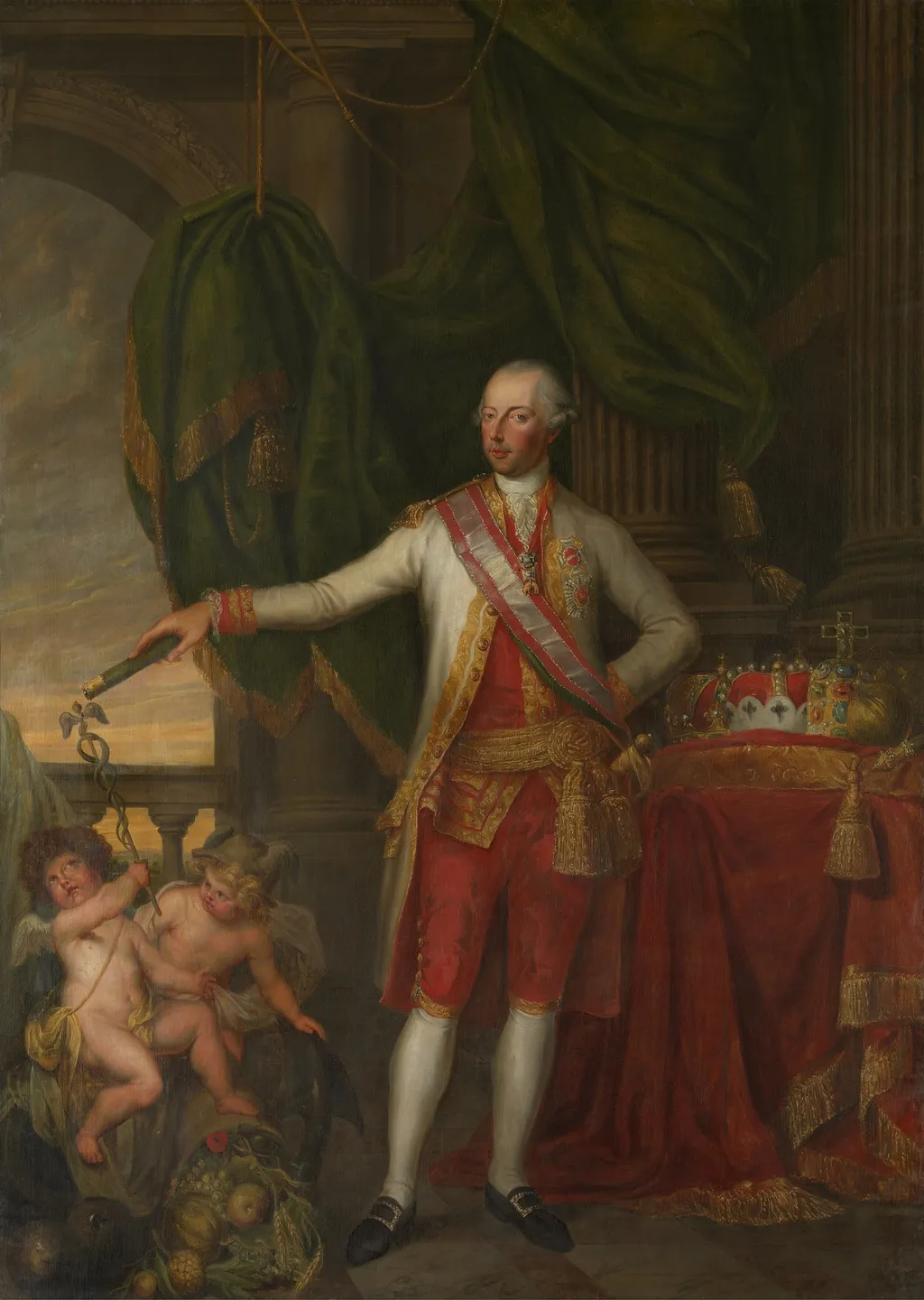 Portrait of the Emperor Joseph II, by Gertrude de Pelichy, oil, 1792
