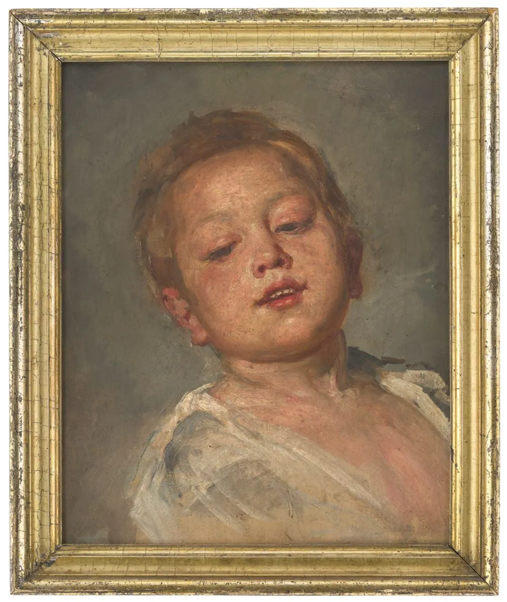 Porträt eines Jungen (Studie), by Gesell, Daniel Cornelius, 1923