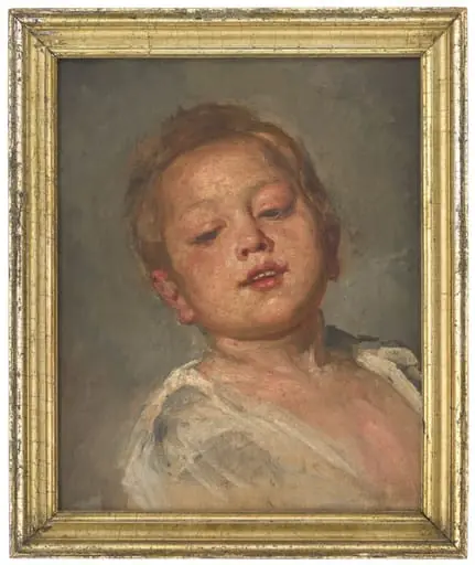 Porträt eines Jungen (Studie), by Gesell, Daniel Cornelius