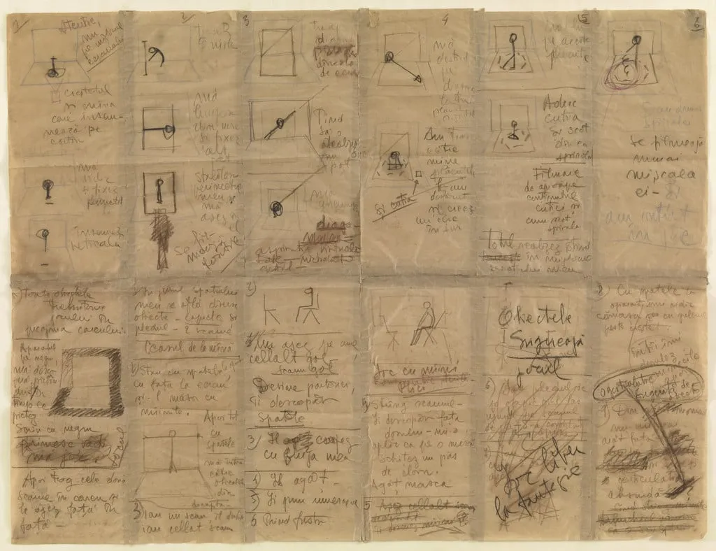 Untitled, by Geta Brătescu, pastel, 1978