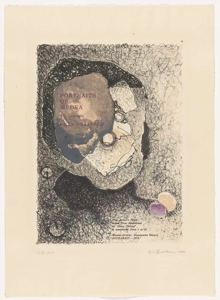Untitled, by Geta Brătescu, ink, 1979