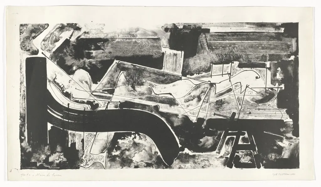 Untitled, by Geta Brătescu, ink, 1971