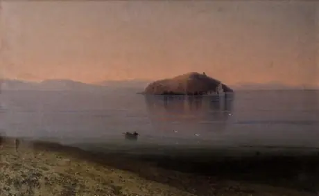 Lake Sevan and island in the morning, by Gevorg Bashinjaghian