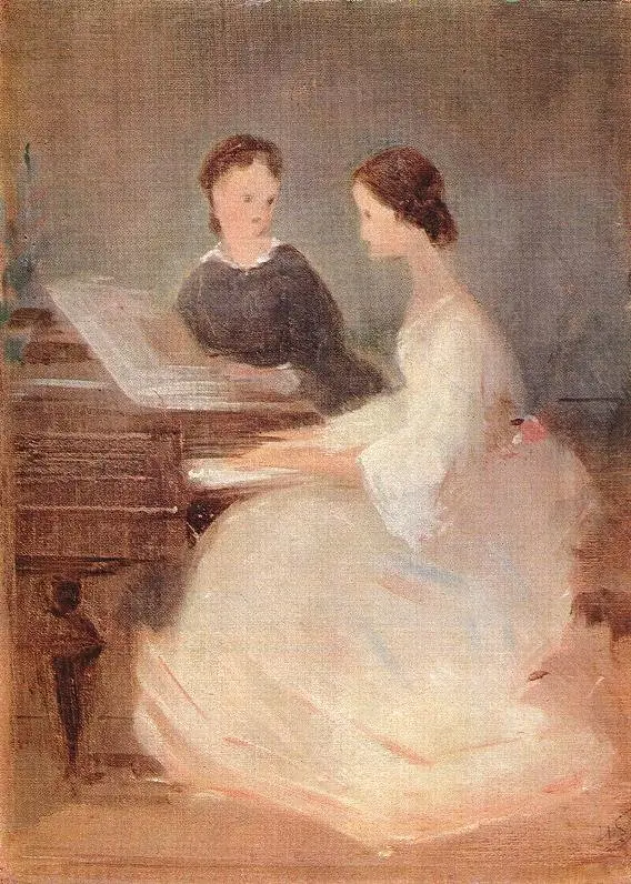 At the Piano, by Géza Dósa
