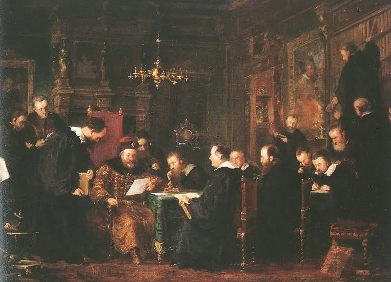 Gábor Bethlen among his Scholars, by Géza Dósa