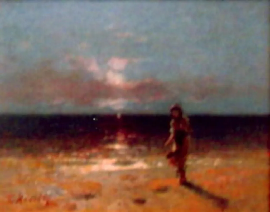 Amurg de toamnă pe Balaton, by Géza Mészöly, unspecified, 1850