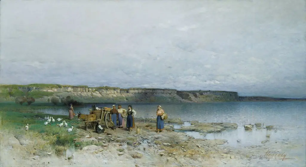 Bay of Lake Balaton with the Shores of Akarattya, by Géza Mészöly