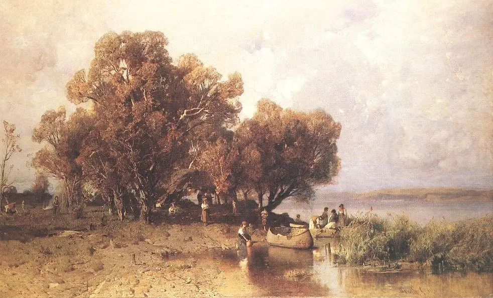 Fishermen's Hut at the Lake Balaton, by Géza Mészöly