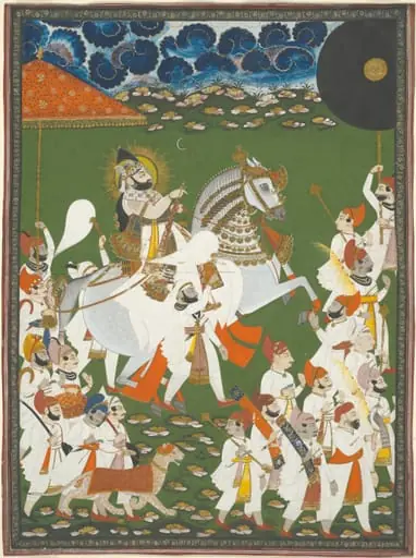 Maharana Bhim Singh in Procession, by Ghasi