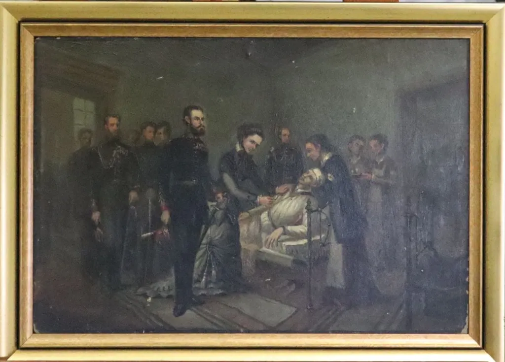 Decorarea primului rănit la 1877, by Gheorghe (George) Ioachim Pompilian