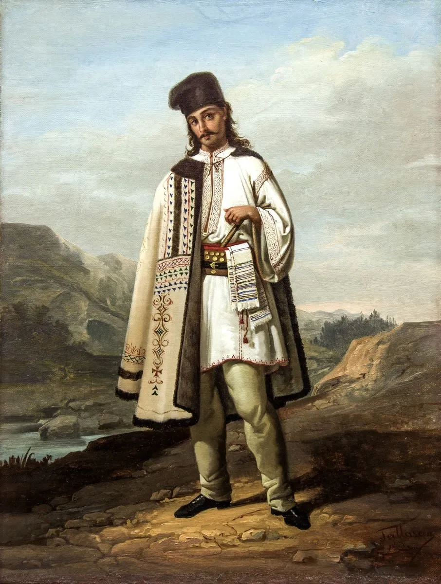 Țăran din Câmpulung-Muscel, by Gheorghe M. Tattarescu, 1868