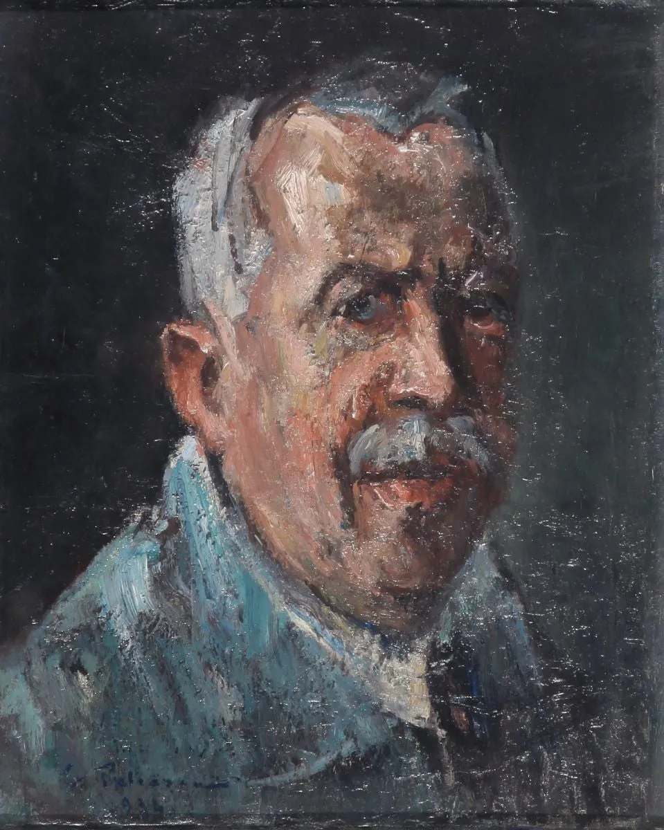 Autoportret, by Gheorghe Petrașcu, 1920
