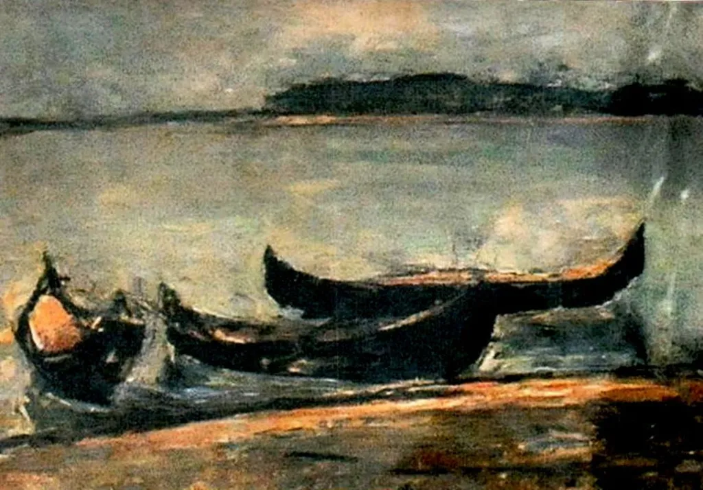 Bărci, by Gheorghe Petrașcu, 1929