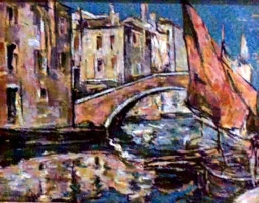Canal la Veneția, by Gheorghe Petrașcu
