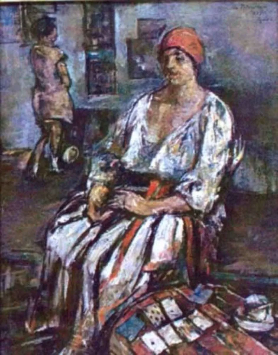 Cărturăreasa, by Gheorghe Petrașcu, unspecified, 1927