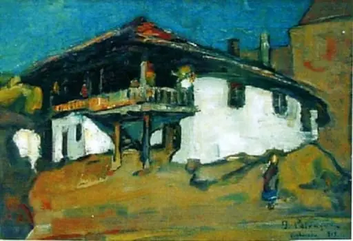 Casă din Dobrogea, by Gheorghe Petrașcu, 1914