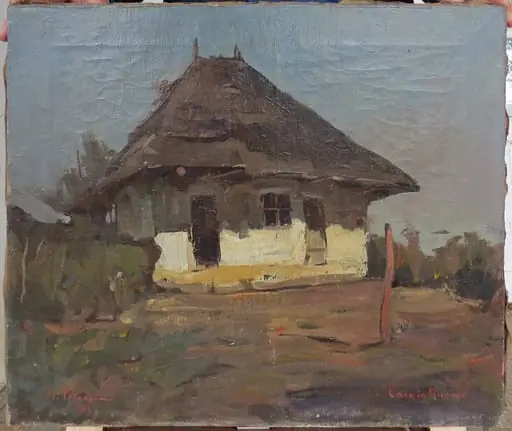 Casă la Nicorești, by Gheorghe Petrașcu