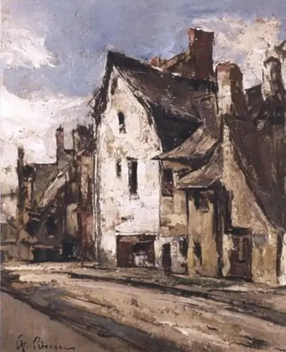 Case la Vitre, by Gheorghe Petrașcu