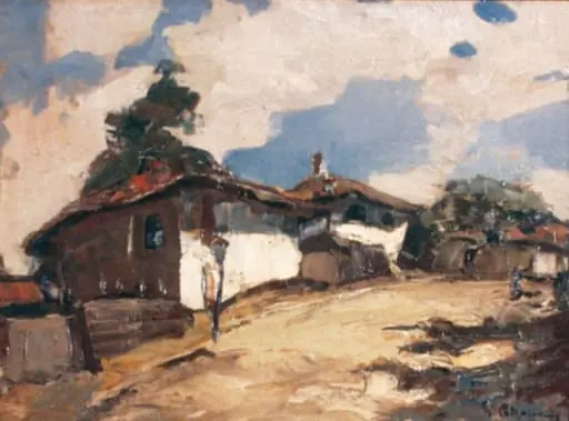 Case pe dâmb, by Gheorghe Petrașcu