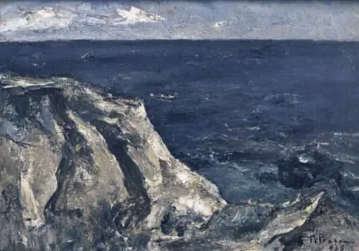 Coastă la Techirghiol, by Gheorghe Petrașcu