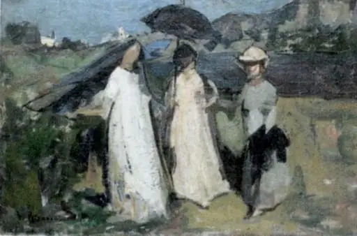 Femei la malul mării, by Gheorghe Petrașcu