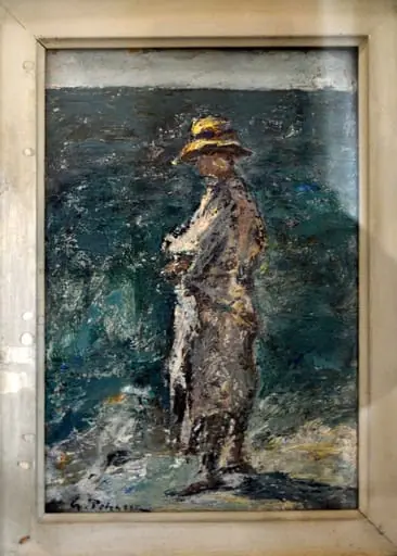 Femeie pe malul mării, by Gheorghe Petrașcu