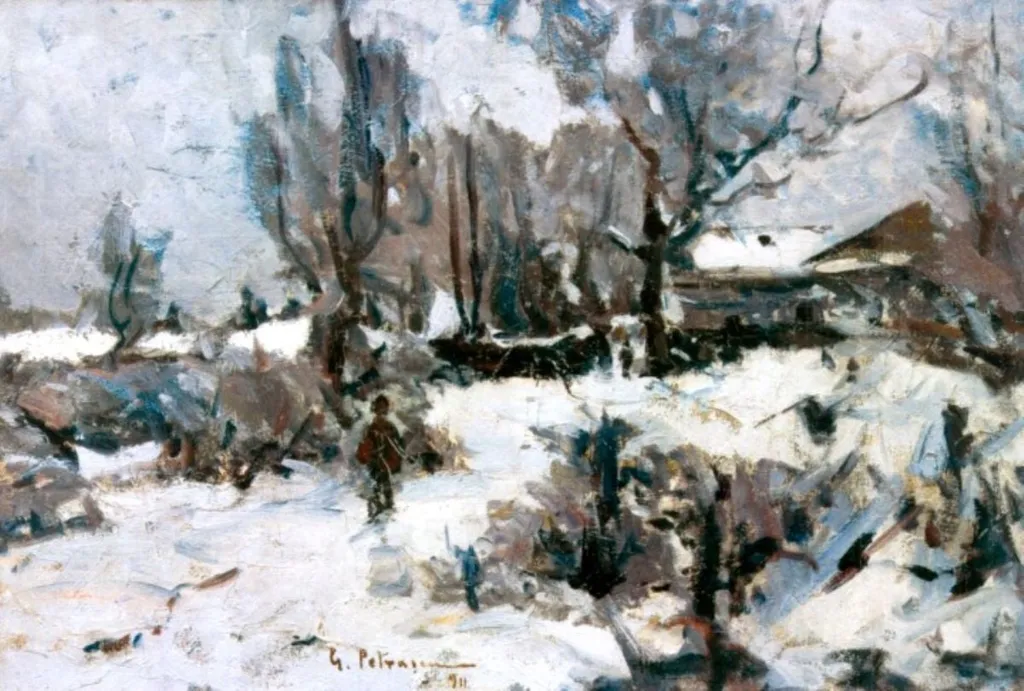 Iarna, by Gheorghe Petrașcu, unspecified, 1911