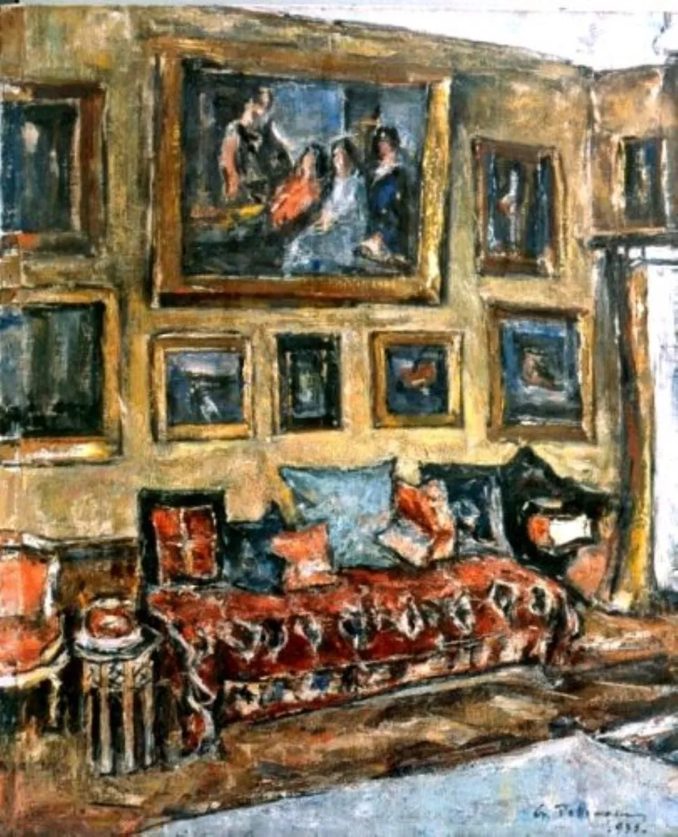 Interior, by Gheorghe Petrașcu, unspecified, 1935