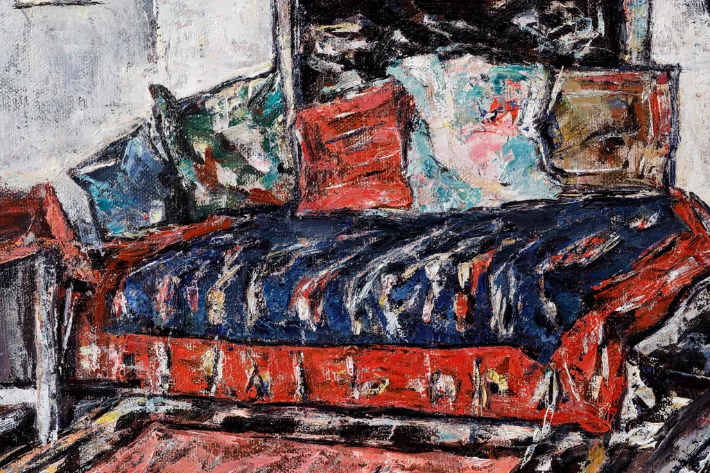 Interior de atelier la Târgoviște, by Gheorghe Petrașcu, unspecified, 1937