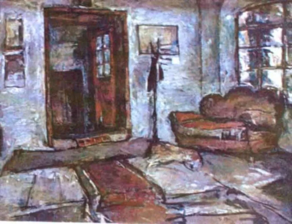 Interior la Târgoviște, by Gheorghe Petrașcu, unspecified, 1927