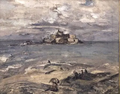 Marea la Saint-Malo, by Gheorghe Petrașcu