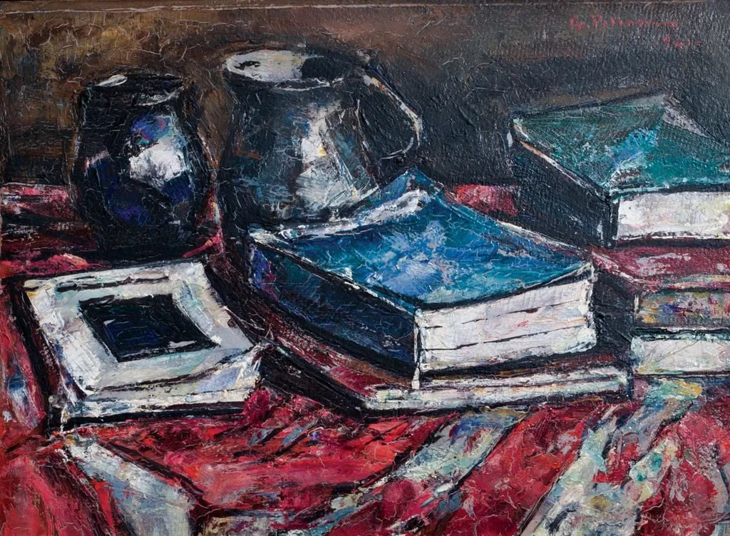 Nat(ură) moartă, by Gheorghe Petrașcu, 1920