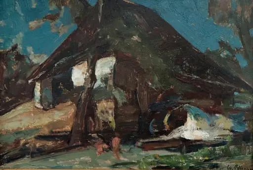 Peisaj cu moară, by Gheorghe Petrașcu
