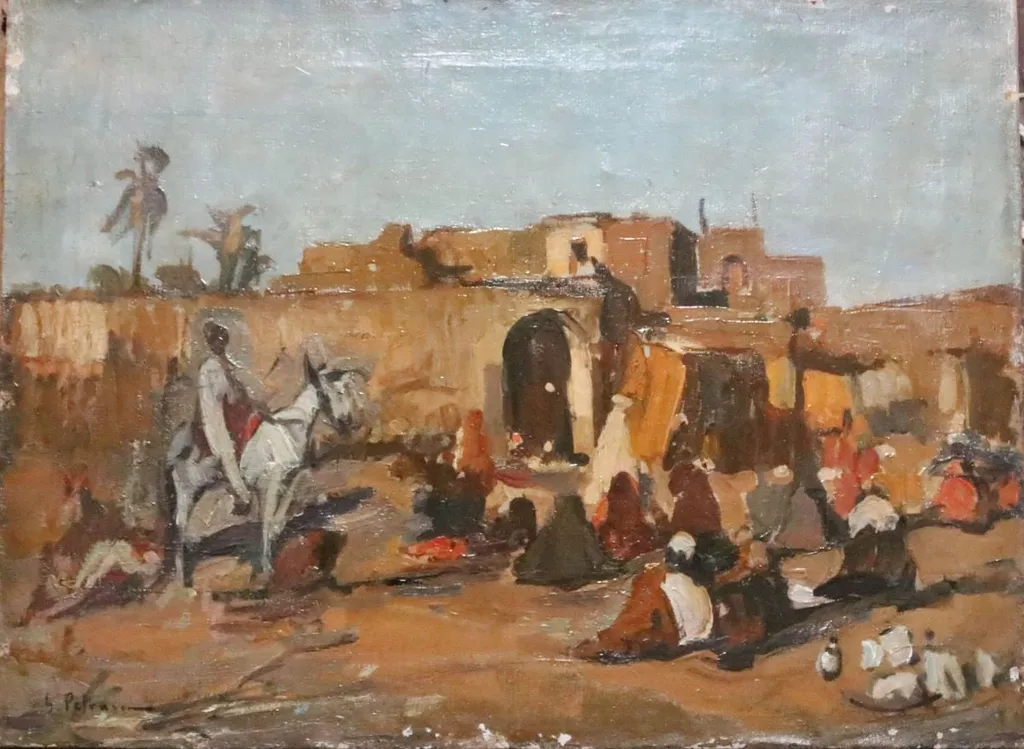 Peisaj la Assuan, by Gheorghe Petrașcu, 1920