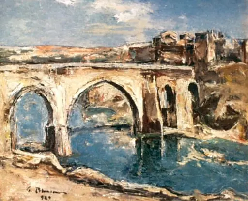 Podul San Martin din Toledo, by Gheorghe Petrașcu