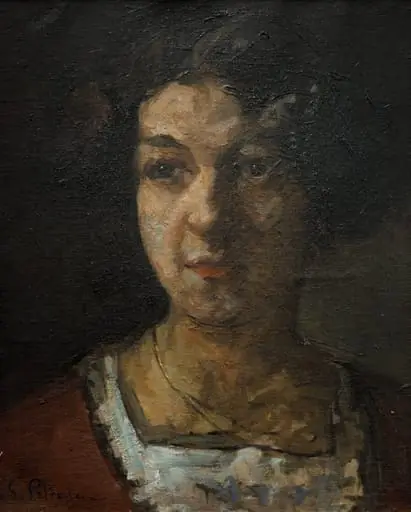 Portret de femeie, by Gheorghe Petrașcu