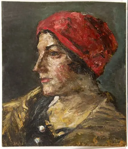Portret de femeie, by Gheorghe Petrașcu