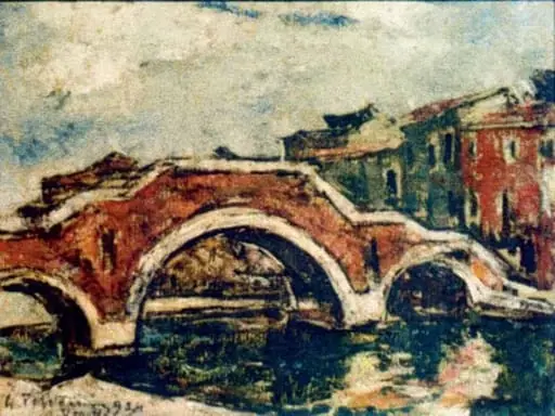 Puntea cu trei arce, by Gheorghe Petrașcu